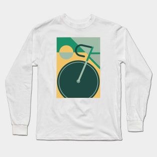 Modern Art Bicycle Cycling Graphic Long Sleeve T-Shirt